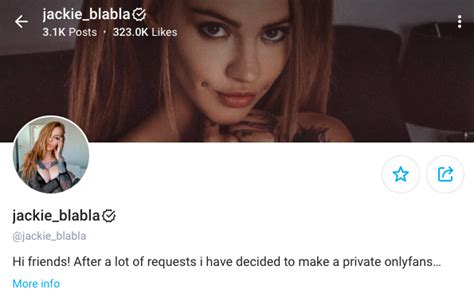 jackie blabla onlyfans|Find @Jackie